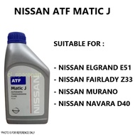NISSAN ATF MATIC J AUTO TRANSMISSION FLUID 1 LITER NISSAN ELGRAND E51 FAIRLADY MURANO NAVARA D40