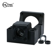 HLTNC C7 C5 Normal / Angular Conact Bearing Motor Mount Bracket BK20 BK25 End Support  For CNC Engra