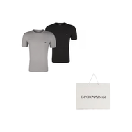 EMPORIO ARMANI FW21 T Shirt Mens 2 Pack 111267-CC717-03320