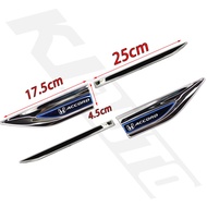 Honda Accord Stainless Steel Car Door Fender 3D Metal Side Logo Stickers（Left And Right) Creative De