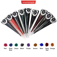 SMARTSIMPLE Temporary Henna Tattoo Gel Waterproof Blue-Black Body Art Ink for Hand-Drawn Juice Tatto