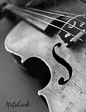 Notebook: Blank, Lined, Undated Journal | Book For Notes | Unique Violin Matte Cover| Perfect Gift F