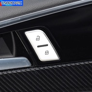 Car Door Unlock Switch Button Cover Stickers For Audi A4 B9 A5 2017-2021 Aluminium Alloy Trim Interi