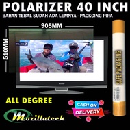 POLARIZER 40 0 90 DRAJAT GLOSSY POLARIS POLARIZER TV LCD SAMSUNG