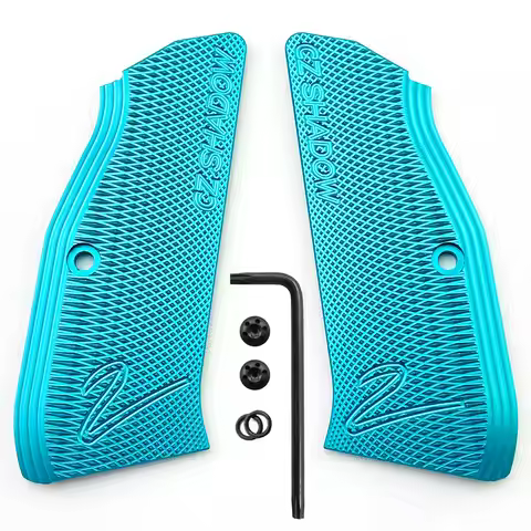 1pair Aluminium Alloy CZ Shadow Grips for CZ 75 Full Size CZ75 Grips, SP-01 Series, Shadow 2, 75B BD