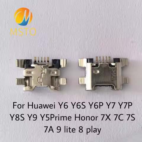 10-200Pcs For Huawei Y6 Y6S Y6P Y7 Y7P Y8S Y9 Y5Prime Honor 7X 7C 7S 7A 9 lite 8 play USB Charger Do