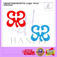 HEART2HEART LOGO H2H Hanfel Kpop Group die-cut vinyl sticker / Decal sticker