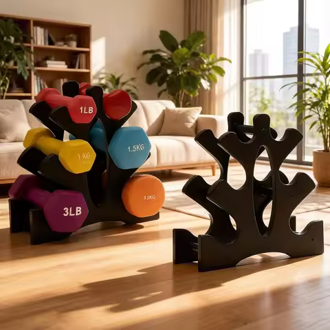 1/2Pcs Multi-layer 3-Tier Dumbbell Rack Stand Hand-Held Weight Storage Holder Stable Organizer Shelf