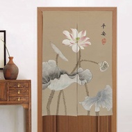 Door Curtain 🔴Thickened High Quality! Modern Chinese Style Splendid Mountains And Rivers Cotton Living Room Kitchen Children's Room Home Decor Multi-Size Noren Doorway Curtain
