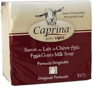 Caprina by Canus Fresh Goat's Milk Soap, Original 9.6 oz (3 Bars) - 1 Pack