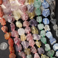 天然原石大颗粒散珠 原矿天河石海蓝宝月光石碧玺紫水晶招财摆件260506 Natural raw stone large loose beads, raw minerals of Amazonite,