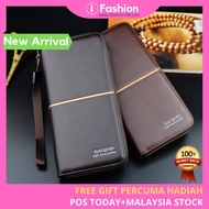 iFASHION 1334 Men Long Wallet Pouch Phone Mobile Purse Zip Zipper Coin Lelaki Beg Duit Dompet Panjang Bimbit