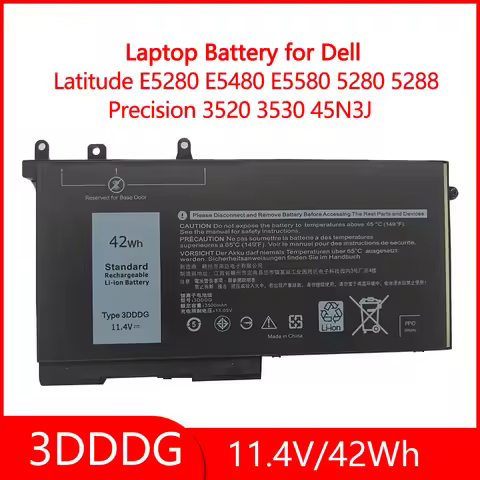 3DDDG Battery for Dell Precision 3520 3530 45N3J Latitude E5280 E5480 E5580 5280 5288 5290 5480 5488