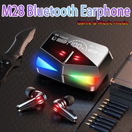 M28 TWS Wireless Bluetooth Headset LED Display Gaming Earbuds Gamer for iPhone Xiaomi Redmi Noice Reduction Fone Bluetooth Earphones Wireless Headphones with Microphone Headset