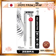 SHIPS FROM JAPAN Zebra F-701 Metal Pen Ballpoint Pen Fine Stainless Steel Knurled Grip 0.8mm Black I