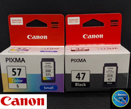 หมึกแท้ Canon รุ่น PG-47 (ดำ) / CL-57 (สี)