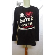 K76 Women's Long Sleeve Animal Print Grey Top - Tiger Motif Blouse