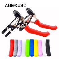 AGEKUSL Bike Brake Lever Cover Silicone Sleeve Bicycle Brake Accessories Use for MTB Brompton 3 Sixty Pikes United Trifold Royale Folding Bike