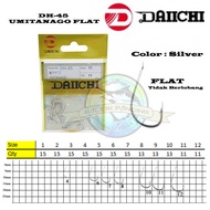 Daichi DH-45 DH45 Umitanago Flat Fishing Hook without holes Mata Kail Pancing