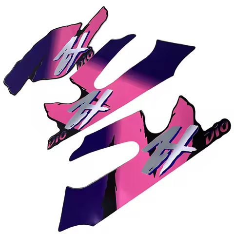 1 Set Motorcycle Stickers Decals Purple Color Scooter Decorative Whole Body Emblem For Honda DIO ZX 