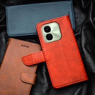 Vivo iQOO Z9x Y37 Pro 5G V2353A I2219 V2354A Premium Luxury Genuine Leather Flip-Top Phone Case Wall