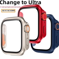 Caselab CASE IWATCH NEW ULTRA LOOK!! Cover IWATCH PC TEMPERED GLASS Good Glue SERIES 4 5 6 7 8 SE ULTRA UPGRADE TO ULTRA New