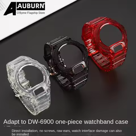 DW6900 dw6600 modified transparent case for Casio DW-6900 Bracelet 6900 Bezel Silicone Strap G-shock