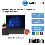 LENOVO THINKPAD MOBILE WORKSTATION P14S GEN4 21HFS05800 (I7-1360P,16GB,512GB SSD,14"2.2K.IPS,RTX A50