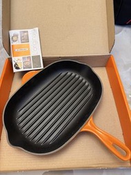 Le Creuset Orange Cast Iron Grill Pan 低於四折 ‼️ 65%off‼️ Brand new 全新從未使用 Le Creuset cast iron cookwar