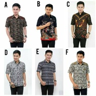 Men 's Batik Short Sleeve-men' S Batik Shirt-exlusive Batik Shirt - Combination Of Batik Shirt For Men