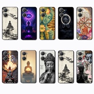 Soft black phone case for Vivo Y03 Y30T Y18 Y18S Y18E T3 Z9 lite Y37M Buddhism caseg