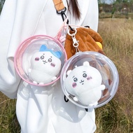 PVC Doll Transparent Round Storage Bag 12cm Doll Thickened Storage Pouch Dustproof and Waterproof Do