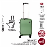 Samel 20" FGD 432 Japanese Concept Expandable Anti-Theft Zipper Front Open Luggage