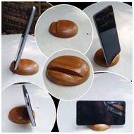 Wood phone holder hp, "Nature's Rest: Wood Phone Holder for Stylish Device Display", "Wooden Oasis: 