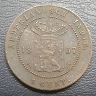 Koin Ned Indie 1 cent 1857