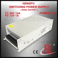 HF400W-D-A Dual Output Power Supply Hengfu Switching Power supply 24V 11A 12V 3A LED Driver SMPS Las