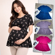 Maternity Peplum shirt Knitted Maternity Blouse Pregnant Blouse