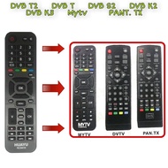 MYTV / DVB-T2 / DVBT2 /S2/K3/K2 Decoder Remote Control FREE AAA  Battery *2