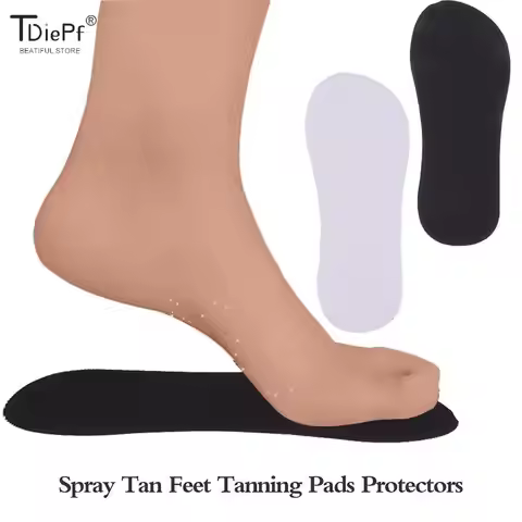 20pc Disposable Tanning Slippers Tanning Sticky Feet EVA Spray Tan Foot Protectors Accessories Sunle