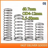 65Mn spring steel compression spring d0.7mm*OD4-12mm*L5-50mm strong pressure, return spring, compres