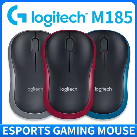 Logitech M185/330 Wireless Gaming Mouse, Quiet and Compact, Ergonomic Design for Business Offices an
