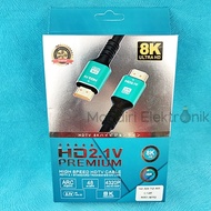 Cable HDMI 8K 2 meters 2M Ultra HD Premium Cable HDTV High Speed Cable HDMI to HDMI Cable