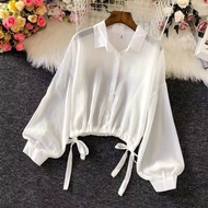 Ootd Baju Pantai Cardigan Lily Outer Babydol / Ootd scarf Outer / Cardigan Crop Korea