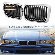 E36 Grill,Black Kidney Front Bumper Kidney Grille Grills For E36 3-Series 318I 323I 328I M3 1997-199