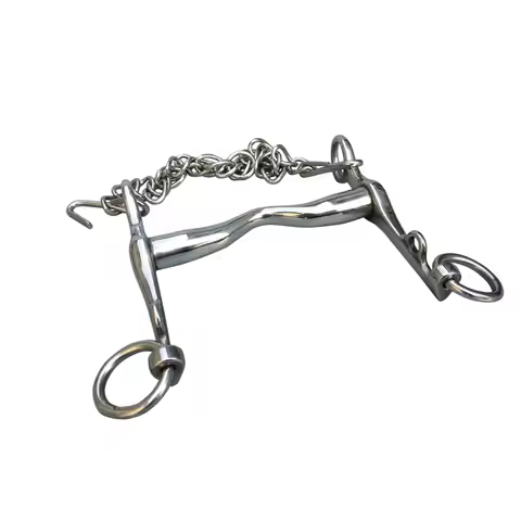 Weymouth Bit Stainless Steel Improved Medium Port Mouth English Horse Bits Horses Equestrain5 Inch