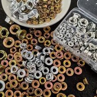 M6/M8/M10 Multi-Size Flange Nut Lock Nut, Full Thread Coverage For Screws & Bolts, Assortment Kit, M