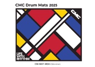 CMC® Drum Mat Drum Carpet พรมกลอง พรมกลองชุด พรมกลองไฟฟ้า ขนหนา มียางกันลื่น ลาย CMC ขนาด 200 x 160 