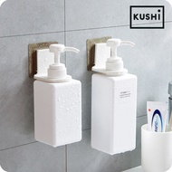 GANTUNGAN KUSHI Multipurpose Wall Mounted Soap Shampoo Dispenser Bottle Hook