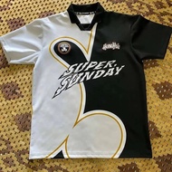 [Saiz 2XS-5XL] Retro Jersey Homebois SUPER SUNDAY Custom Jersey Number Baju Lelaki Hitam Putih Jersi