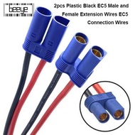 BEEYE 2pcs EC5 Connection Wires, Black EC5 Male and Female Extension Wires, High Quality 6 Styles Pl